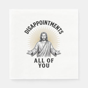Alla besvikelser vintage religiös skjorta pappersservett