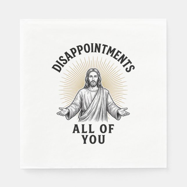 Alla besvikelser vintage religiös skjorta pappersservett (Framsidan)
