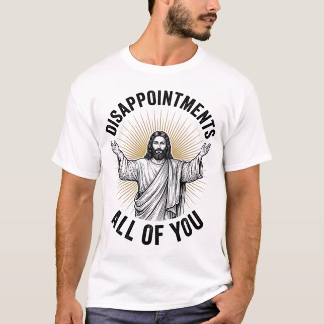 Alla besvikelser vintage religiös t-shirt (Framsida)