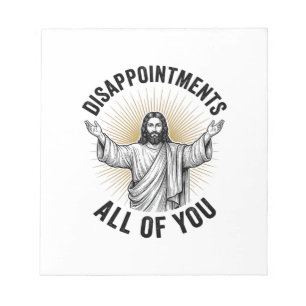 Alla besvikelser Vintage religiös t-shirt Anteckningsblock