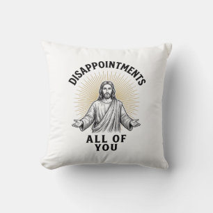 Alla besvikelser vintage religiös t-shirt kudde
