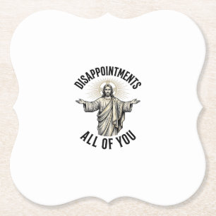 Alla besvikelser Vintage religiös t-shirt Underlägg Papper