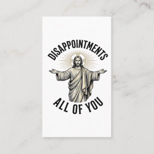 Alla besvikelser Vintage religiös t-shirt Visitkort