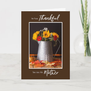 Alla blommor, Höst löv Thanksgiving Mor Kort