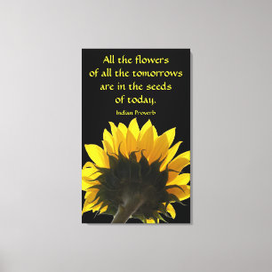 Alla blommor Solros Canvas