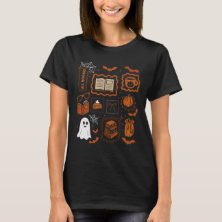 Alla böcker för höstläsning kollage t shirt