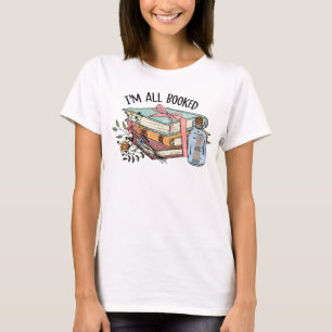 Alla bokade blommor från bok i ett flaska t shirt