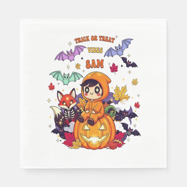 Alla bokade för Halloween-lärarGhost Pappersservett (Framsidan)