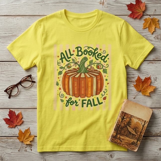 Alla Bokade För Höstbok Pumpa T Shirt (Skapare uppladdad)