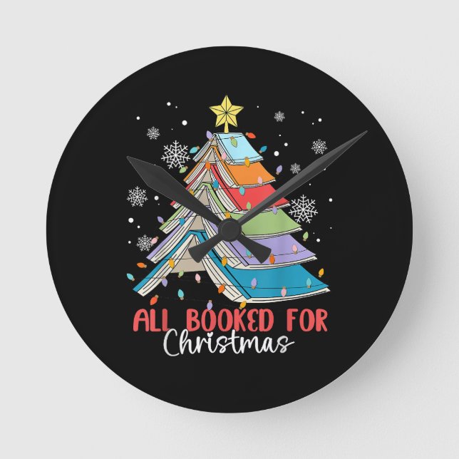 Alla Bokade För Jul Bok Julgransbelysning Rund Klocka (Framsida)