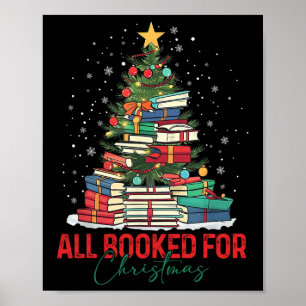 Alla bokade för julljus i Bok Julgran Poster