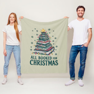 Alla bokade för julpresent för bibliotekarieälskar fleecefilt