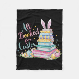Alla Bokade För Påsk Tröja Bokälskare Läsning Bok Fleecefilt