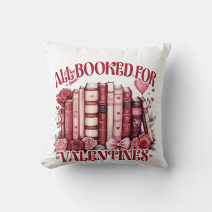 Alla bokade för Valentine Bookish Bok älskare Kudde