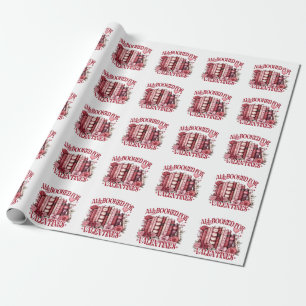 Alla bokade för Valentine Bookish Bok älskare Presentpapper