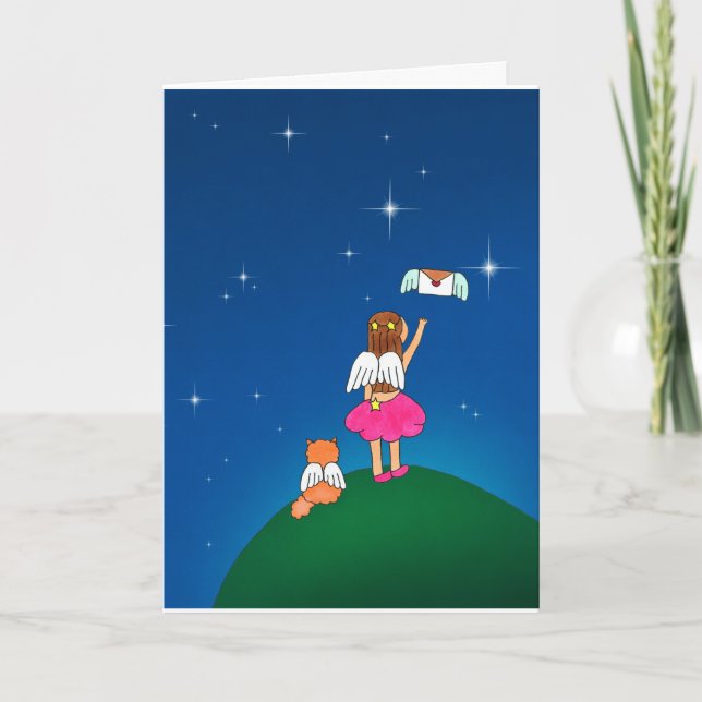 Alla böner går till heaven Greeting Card Kort (Framsida)