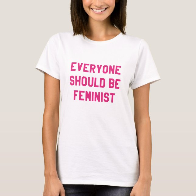 Alla bör vara feministiska t shirt (Framsida)