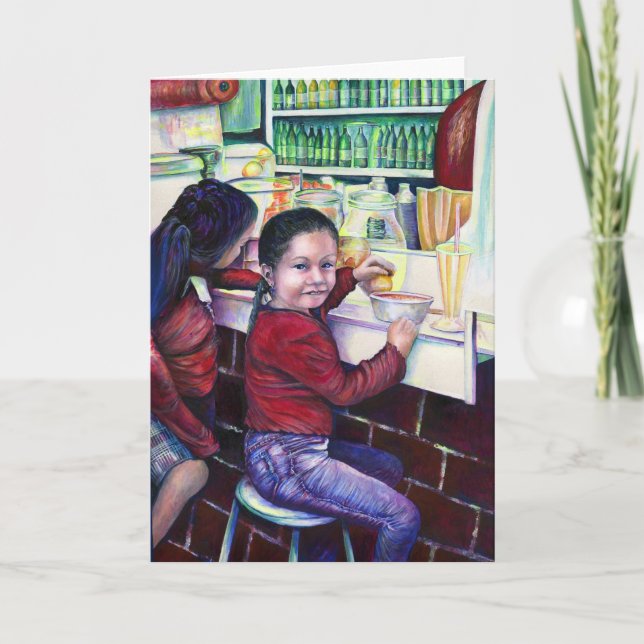 Alla Bra Girls får ett gratulationskort för iskräm Kort (Framsida)