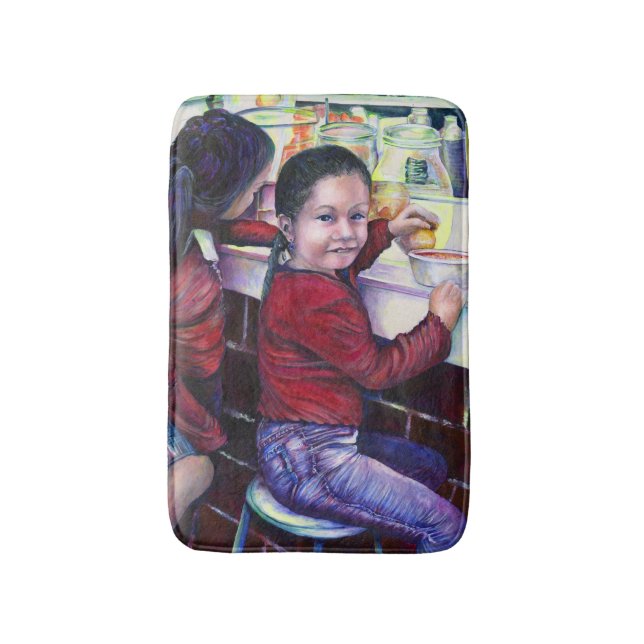 Alla Bra Girls får iskräm Badrumsmatta (Framsidan (Vertikal))