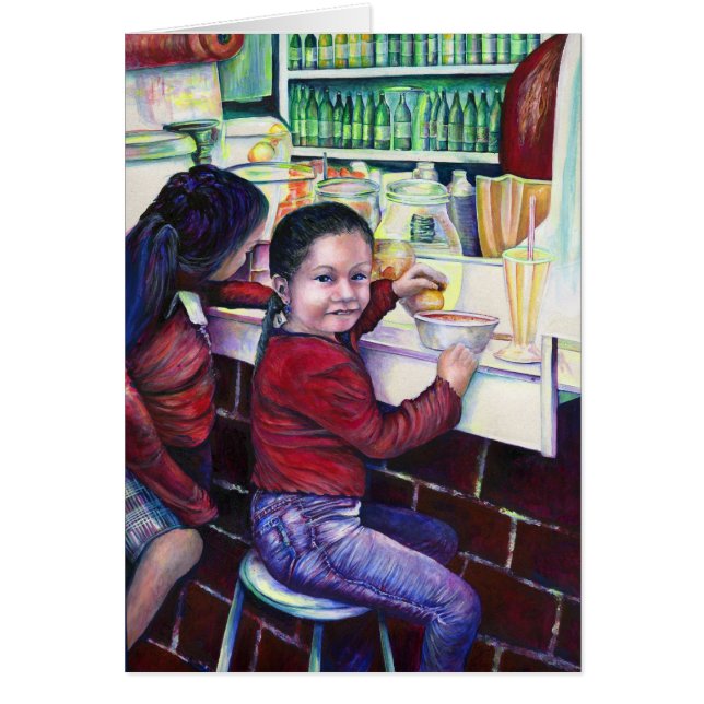 Alla Bra små flickor får Ice Cream, Mexiko Hälsningskort (Framsidan)