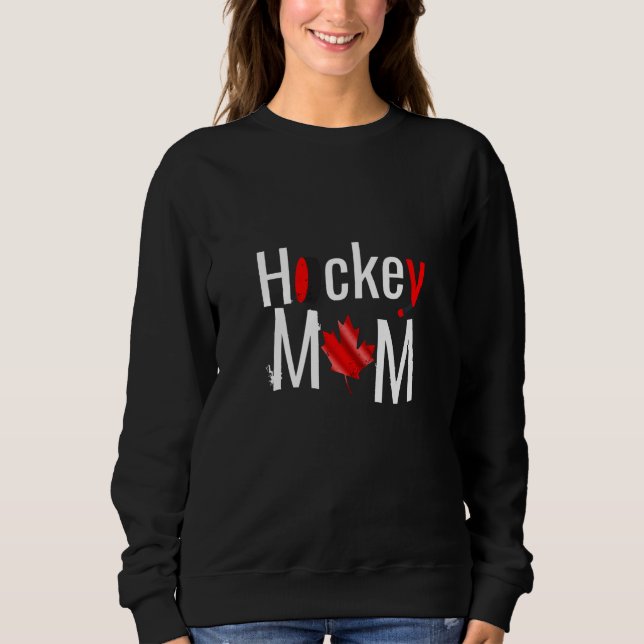 Alla Canadian Hockey Mamma T Shirt (Framsida)