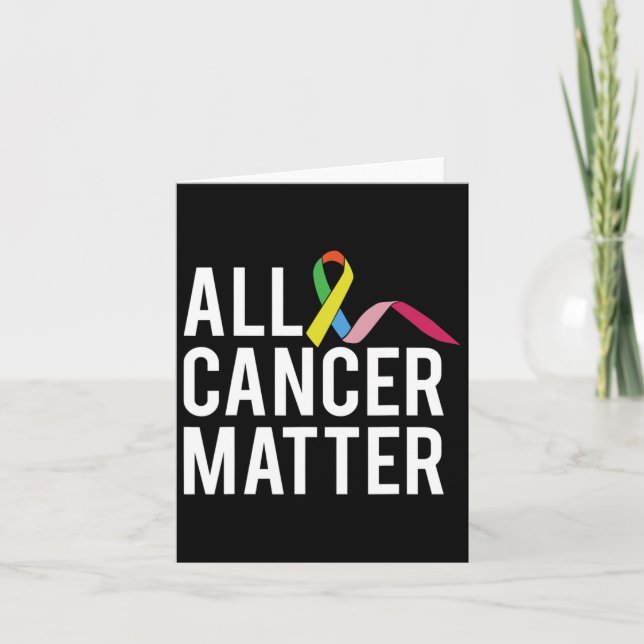 Alla cancerproblem Världscancerdagen Kort (Framsida)