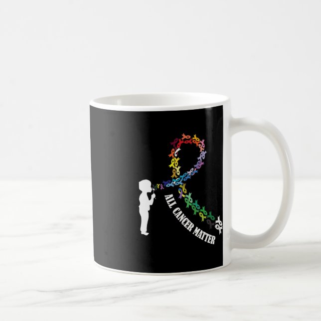 Alla cancersjukdomar betyder att medvetenhet säger kaffemugg (Höger)