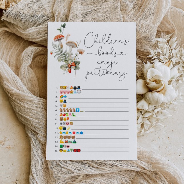 Alla champinjonbarn bokar emoji pictionary (Skapare uppladdad)