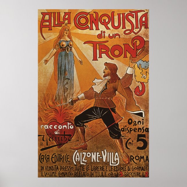 Alla Conquista di un Tron Poster (Framsidan)
