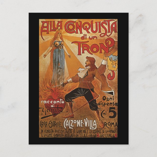 Alla Conquista di un Tron Vykort (Framsida)