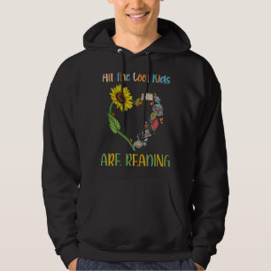 Alla Coola barn läser Bok NERD-läsande teach Hoodie
