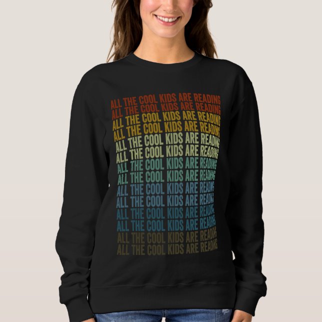 Alla coola barn läser bokläseres bokälskare t shirt (Framsida)
