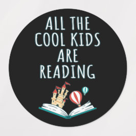Alla Coola-barn läser II-etiketter Klistermärke