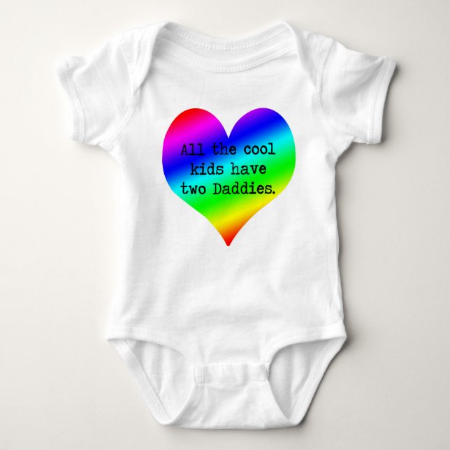 Alla coolaungar har två pappor ....... tee (Framsida)