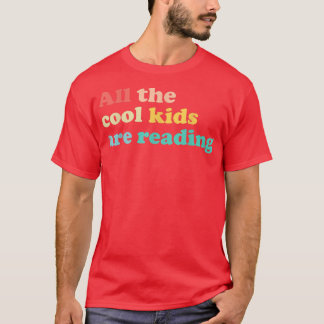 Alla Coolor som barn läser Bok Älskare T Shirt