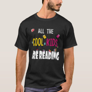 Alla Coolor som barn läser Bok T Shirt