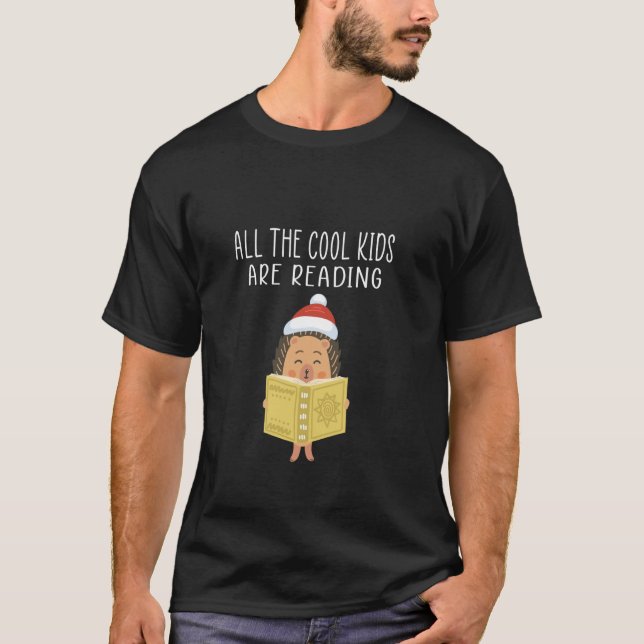Alla Coolor som barn läser Bokar Libr T Shirt (Framsida)