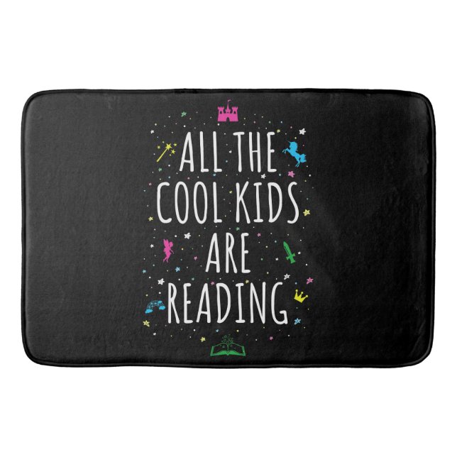 Alla Coolor som barn läser i Badrumsmatta (Framsidan)