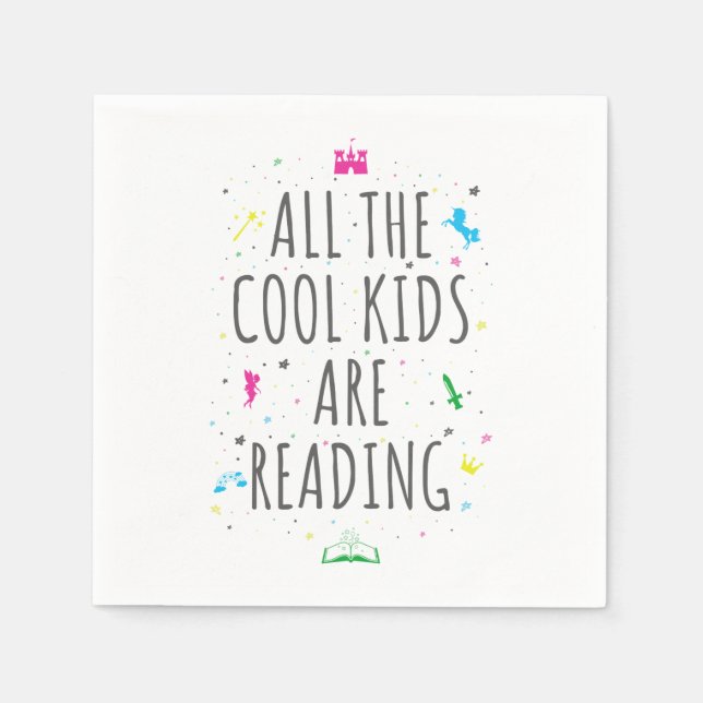 Alla Coolor som barn läser i Pappersservett (Framsidan)