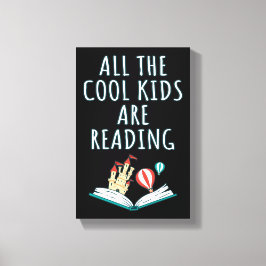Alla Coolor som barn läser II Canvastryck
