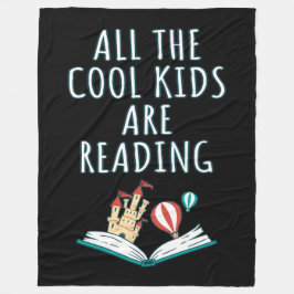 Alla Coolor som barn läser II Fleece Blanket