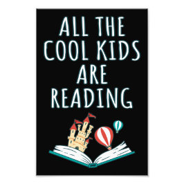 Alla Coolor som barn läser II Fototryck