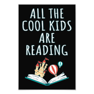 Alla Coolor som barn läser II Fototryck