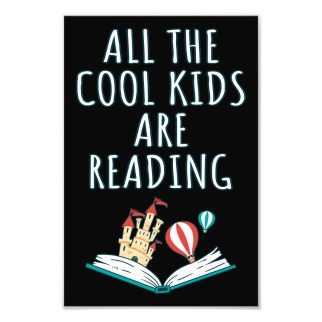 Alla Coolor som barn läser II Fototryck (Framsidan)