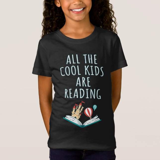 Alla Coolor som barn läser II T Shirt (Framsida)