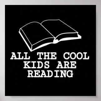 Alla coolor som barn läser poster
