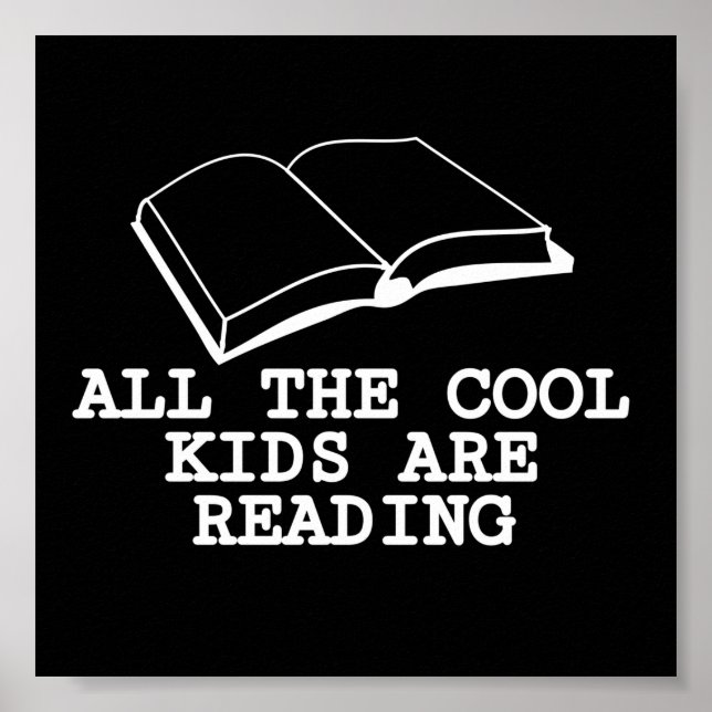 Alla coolor som barn läser poster (Framsidan)