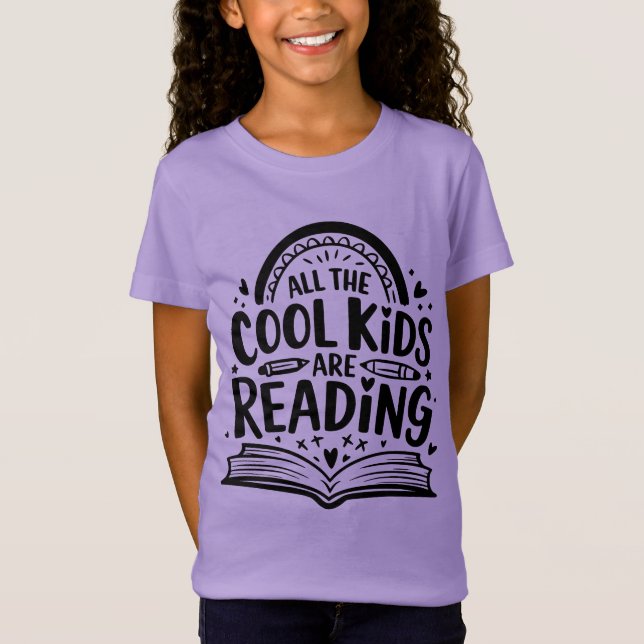 alla coolor som barn läser t shirt (Framsida)