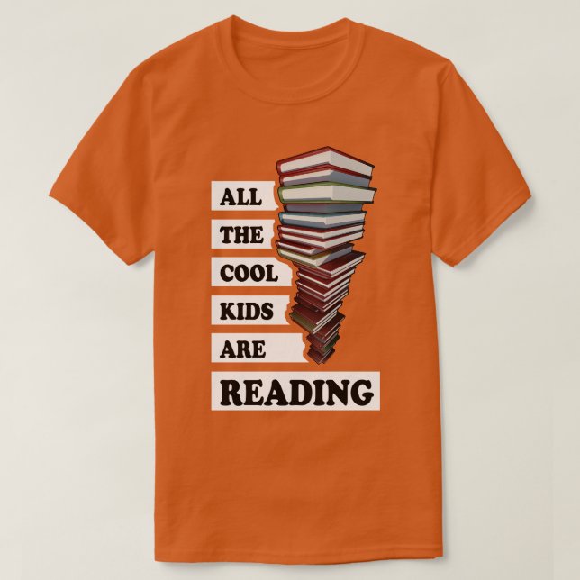 Alla coolor som barn läser t shirt (Design framsida)