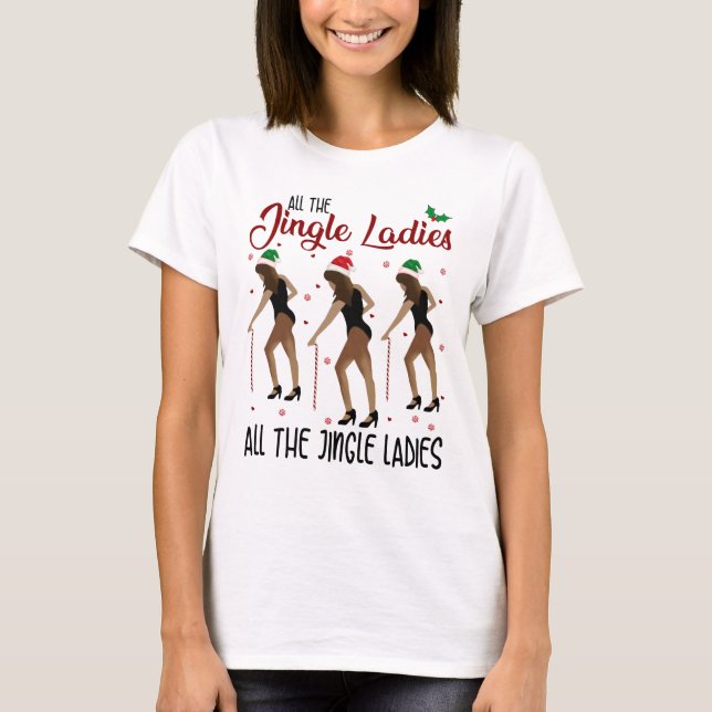 Alla Dam i Jingle-Dam T Shirt (Framsida)